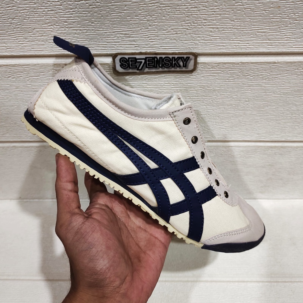 Onitsuka tiger Sepatu Pria Slip On Size Besar 41 42 43 Bahan Kanvas Men