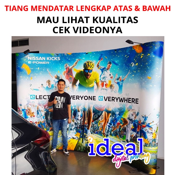 Jual Backdrop backwall modul 3x4 curve (330x230cm) background ...