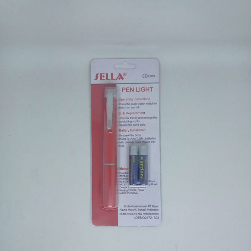 Jual Senter Penlight Sella Penlet Sinar Putih Pencetan Samping | Shopee ...