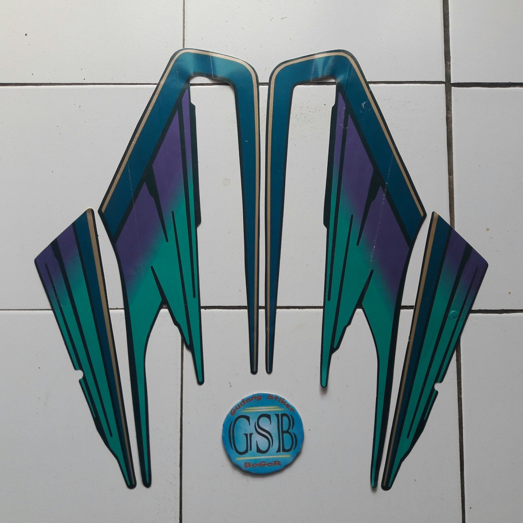 Jual stiker motor Yamaha Rx King 1995 hijau | Shopee Indonesia