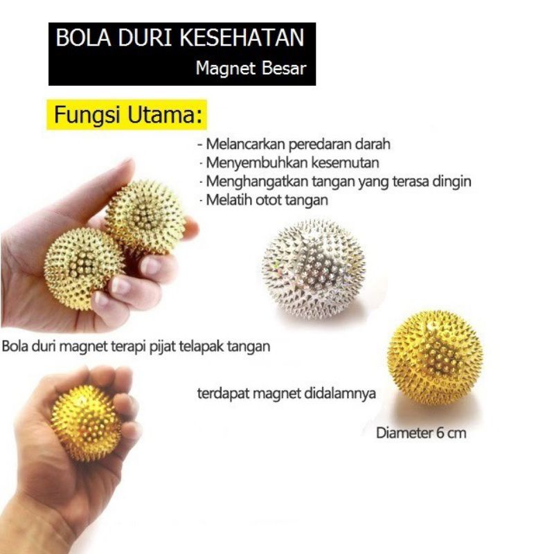 Jual Bola Magnet Duri Berduri Alat Pijat Terapi Kesehatan Kaki Dan