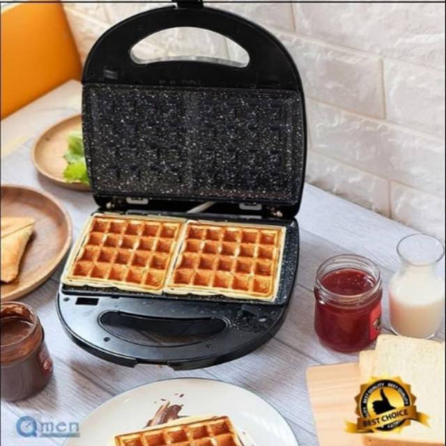 Jual Mesin Cetak Waffle, Donut Idealife Sandwich Maker 4 in 1 IL202