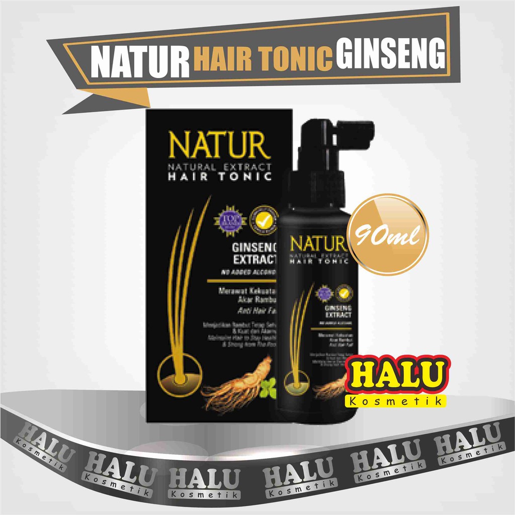 Jual NATUR HAIR TONIC GINSENG 90ml natur hair tonik ginseng Natur ...