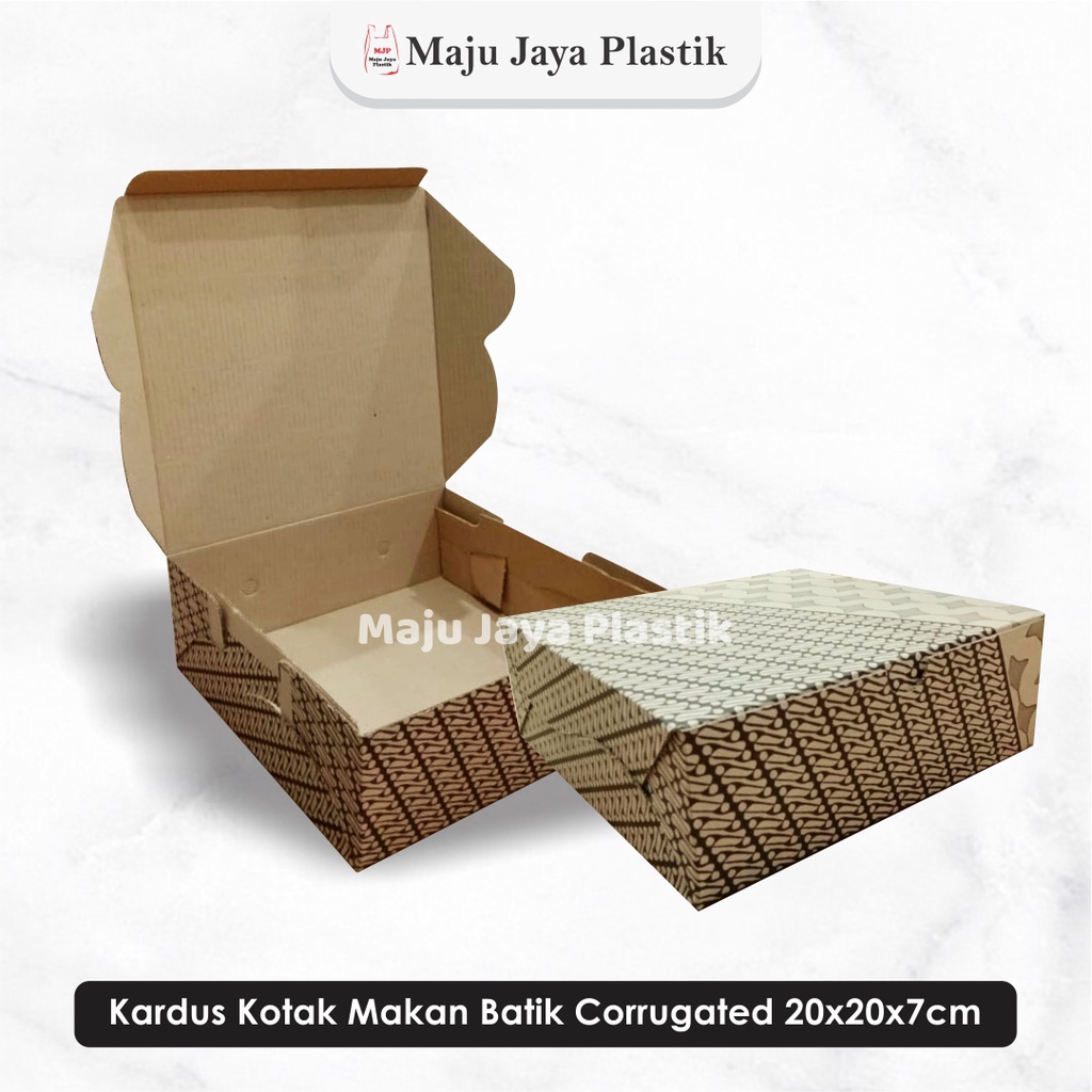 Jual Dus Nasi X Eflute Batik Parang Box Coklat Tebal R K Kotak