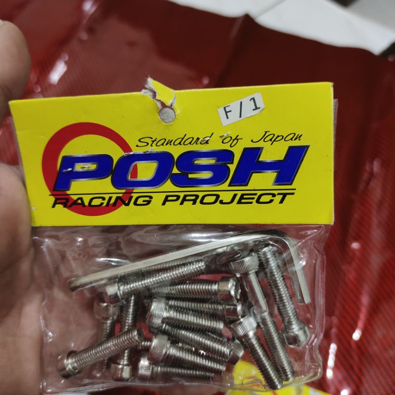 Jual Posh Baut Bak Blok Mesin Stenlis Set Free Kunci L Motor Rx King