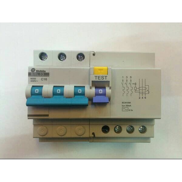 Jual Intens shihlin RCBO BHL-33C/ELCB 3Phase 6A-32A/ELCB +MCB 30MA ...