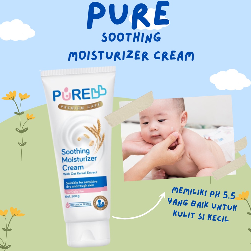 Pure baby store soothing moisturizer cream