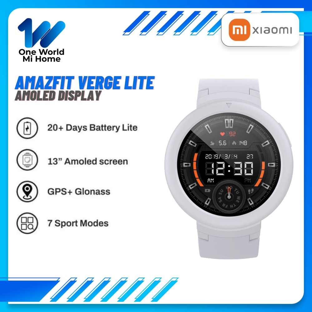 Jual Amazfit Verge Lite GPS Smartwatch for Android and iOS Wrist Watch ...