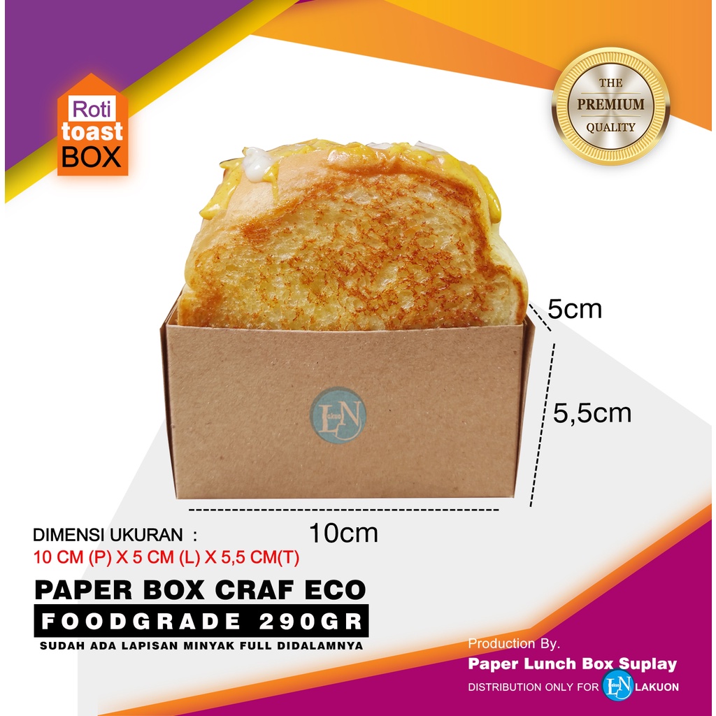 Jual BOX ROTI TOAST TANPA TUTUP / FOOD TRAY XS PANJANG / ROTI TOAST ...