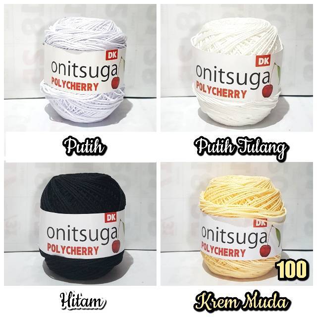 Jual Benang Rajut Onitsuga Polycherry | Shopee Indonesia