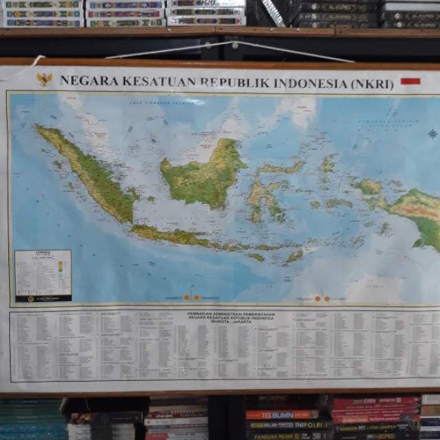 Jual Peta Negara Kesatuan Republik Indonesia Bingkai.sedang | Shopee ...