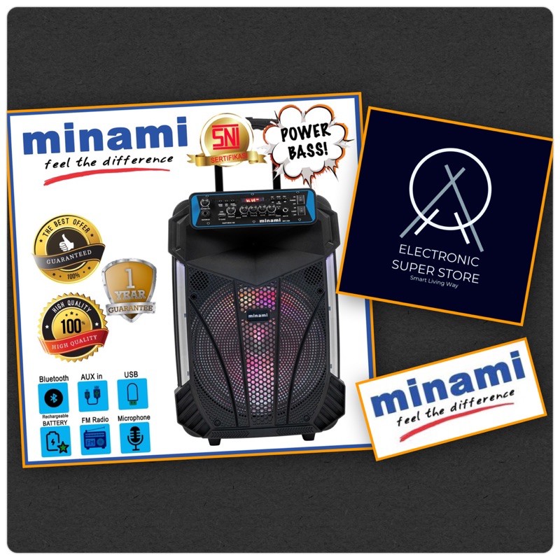 Jual SPEAKER AKTIF 15INCH MINAMI PARTY BOX 150 WIRELESS BLUETOOTH ...