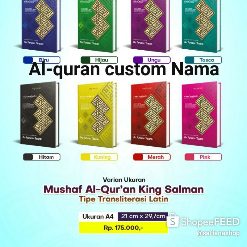 Jual Al-Quran Custom Nama | Shopee Indonesia