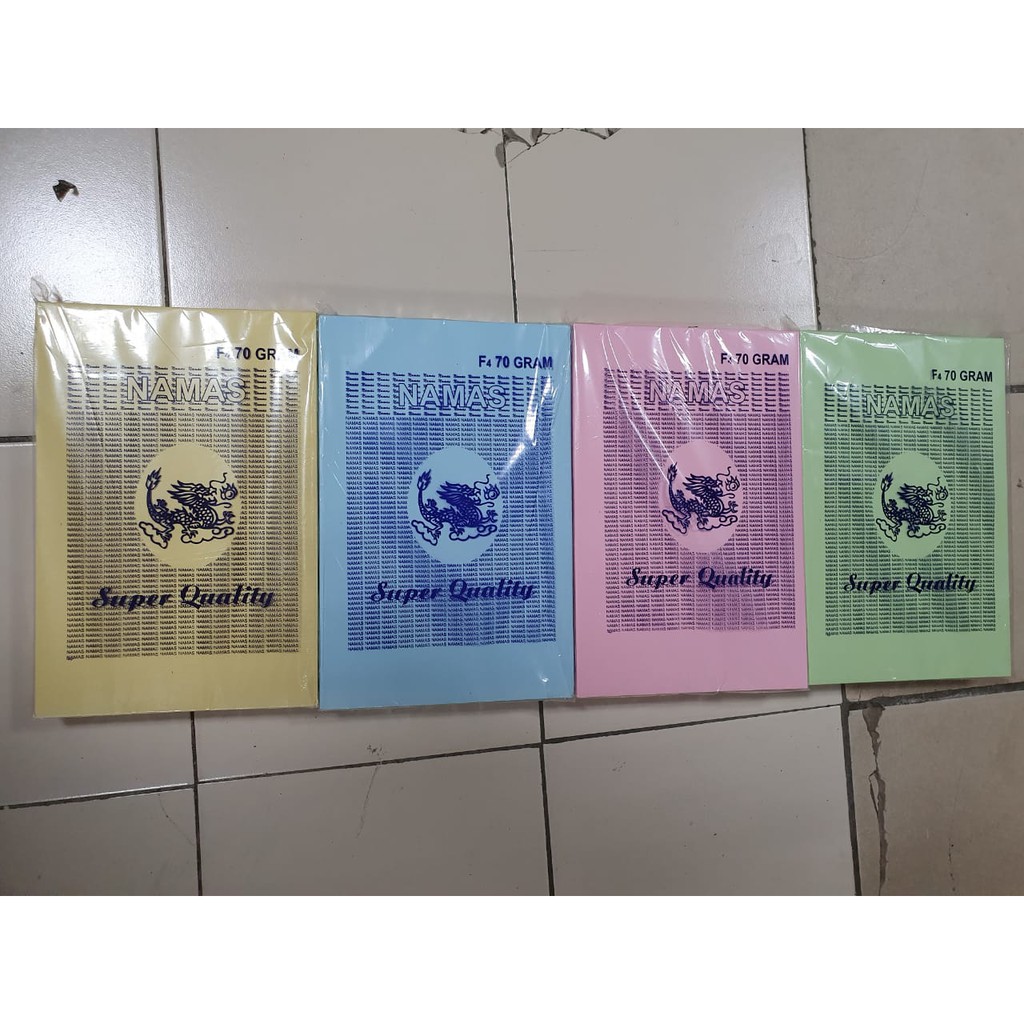 Jual Kertas Hvs Warna Gr Merk Nagamas Isi Lembar Shopee Indonesia