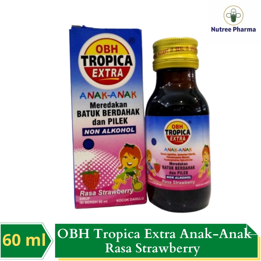 Jual OBH Tropica Extra Anak 60 ml Obat Batuk Berdahak dan Pilek Rasa ...