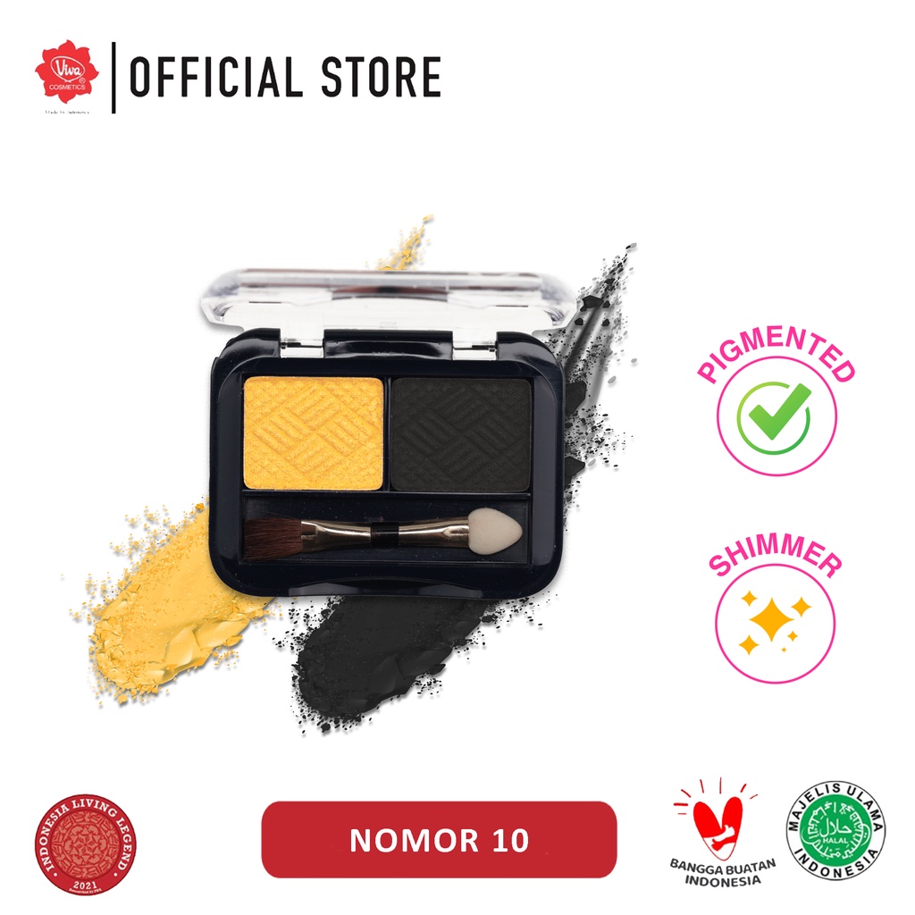 Jual Viva Eye Shadow Duo - 2.3 gr (tersedia 12 varian kombinasi warna ...