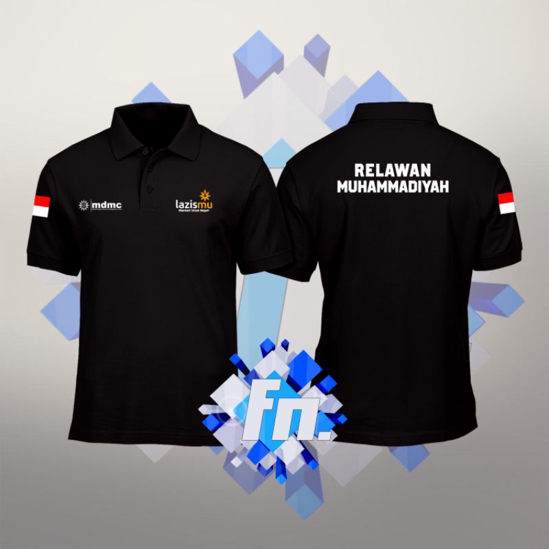 Jual Kaos Polo Shirt Kerah Lengan Pendek Mdmc Lazismu Relawan