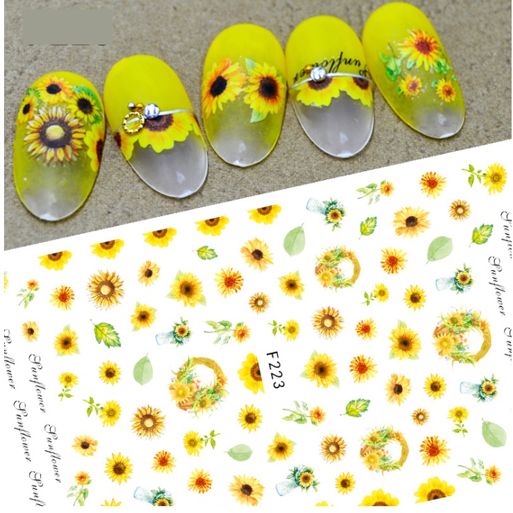 Jual Stiker Kuku Bunga Flower Series Nail Art Sticker KU032 | Shopee ...