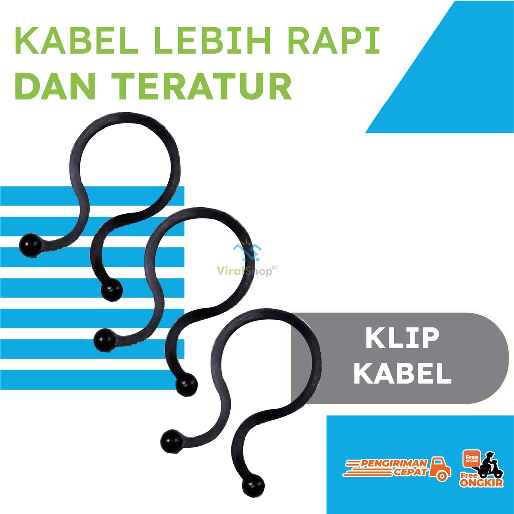 Jual Klip Kabel Ikat Kabel Twist Tie Cable Clip Quick Release JAPAN ...