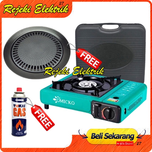 Jual Paket Kompor Portable - BBQ Grill Pemanggang Serbaguna | Shopee