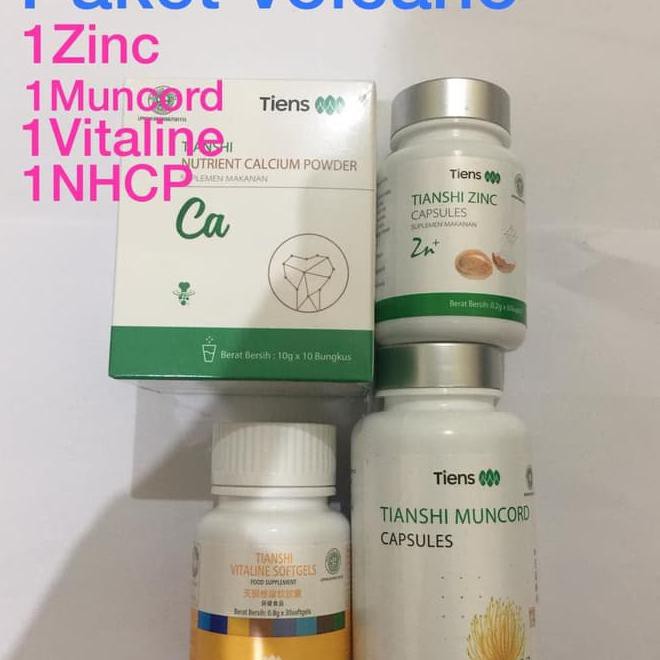 Jual Tiens Paket Volcano Muncord Zinc Nhcp Vitaline Tianshi Lengkap ...