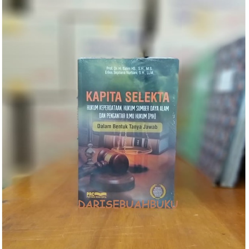 Jual Buku Kapita Selekta Hukum Keperdataan Hukum Sumber Daya Alam