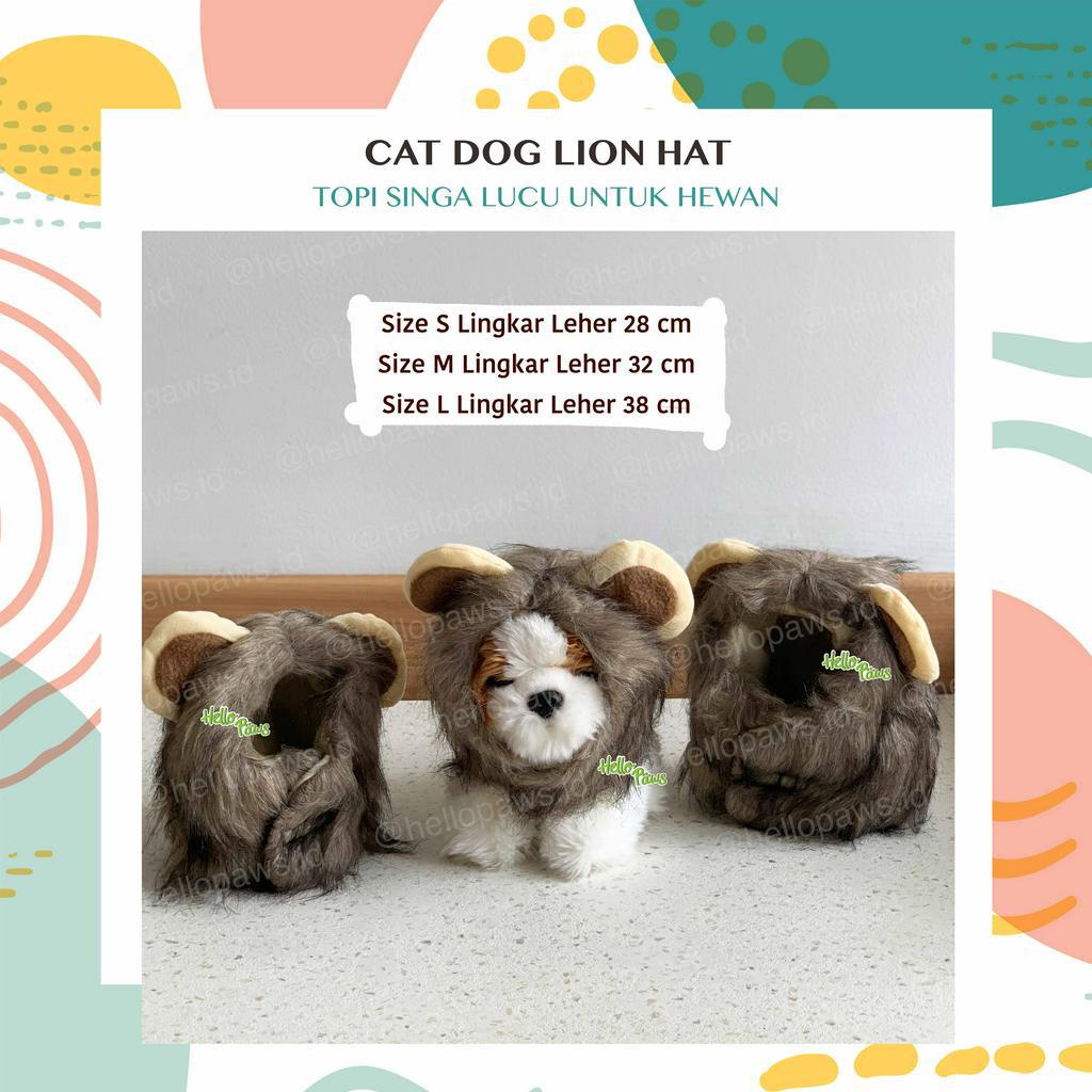 Jual Cat Dog Lion Hat - Topi Motif Singa untuk Anjing Kucing Lucu ...