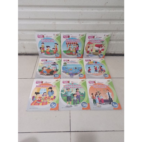 Jual tematik terpadu SD/MI sepaket kelas 5 jilid 5a sampai 5i buku ...