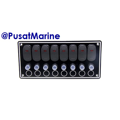 Jual Panel Saklar / Sakelar tahan air / Switch panel 8 gang waterproof ...