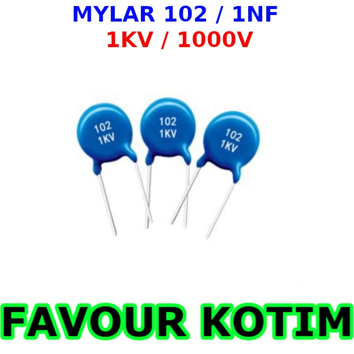 Jual CERAMIC 102 1NF 1KV 102K 1 KV 102M KERAMIK KAPASITOR CAPACITOR ...