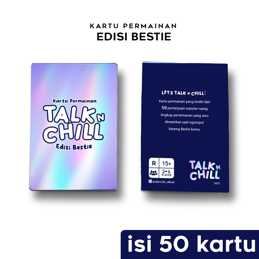 Jual TalknChill Kartu Permainan Edisi Bestie Kartu Pertanyaan Seperti Truth or Dare
