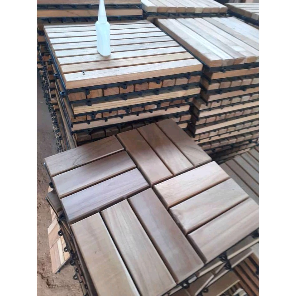 Jual panel lantai kayu jati tpk | Shopee Indonesia