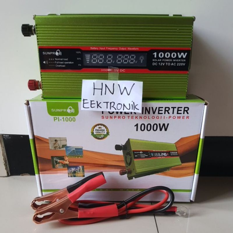 Jual Power Inverter Sunpro Pi Watt W W V Layar Digital