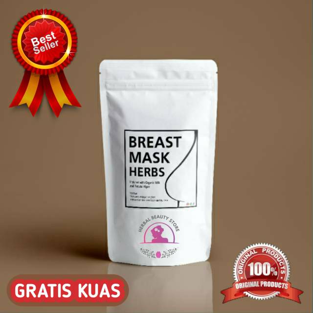 Jual BREAST MASK HERBS(10 MASK) MASKER PENGENCANG PEMBESAR PAYUDARA