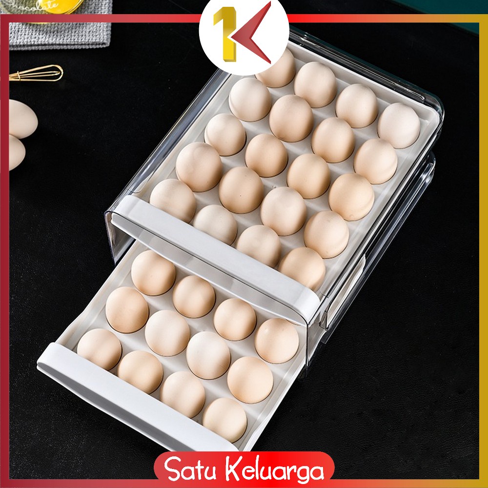 Jual SK-C268 Tempat Penyimpanan Telur 2 Tingkat Egg Storage Box ...
