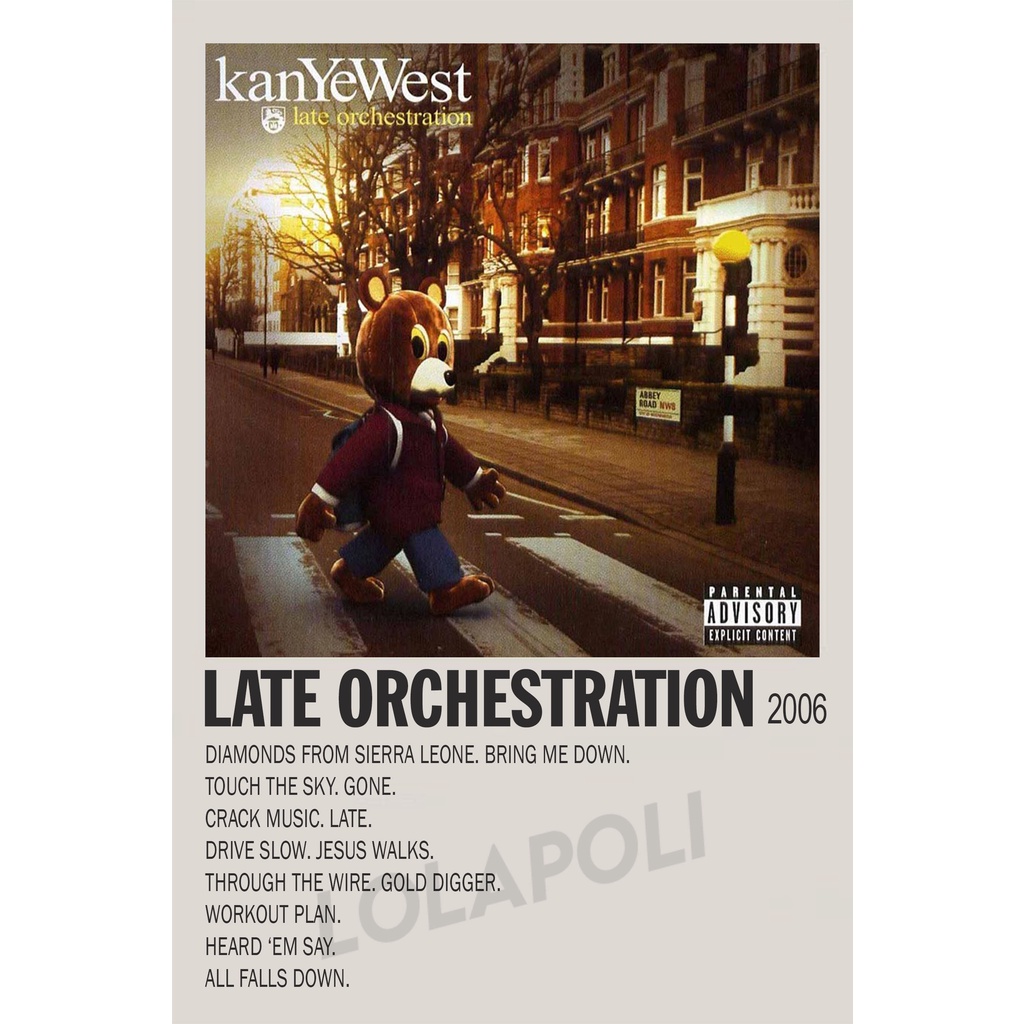 Jual Poster Cover Album Late Orchestration - Kanye West