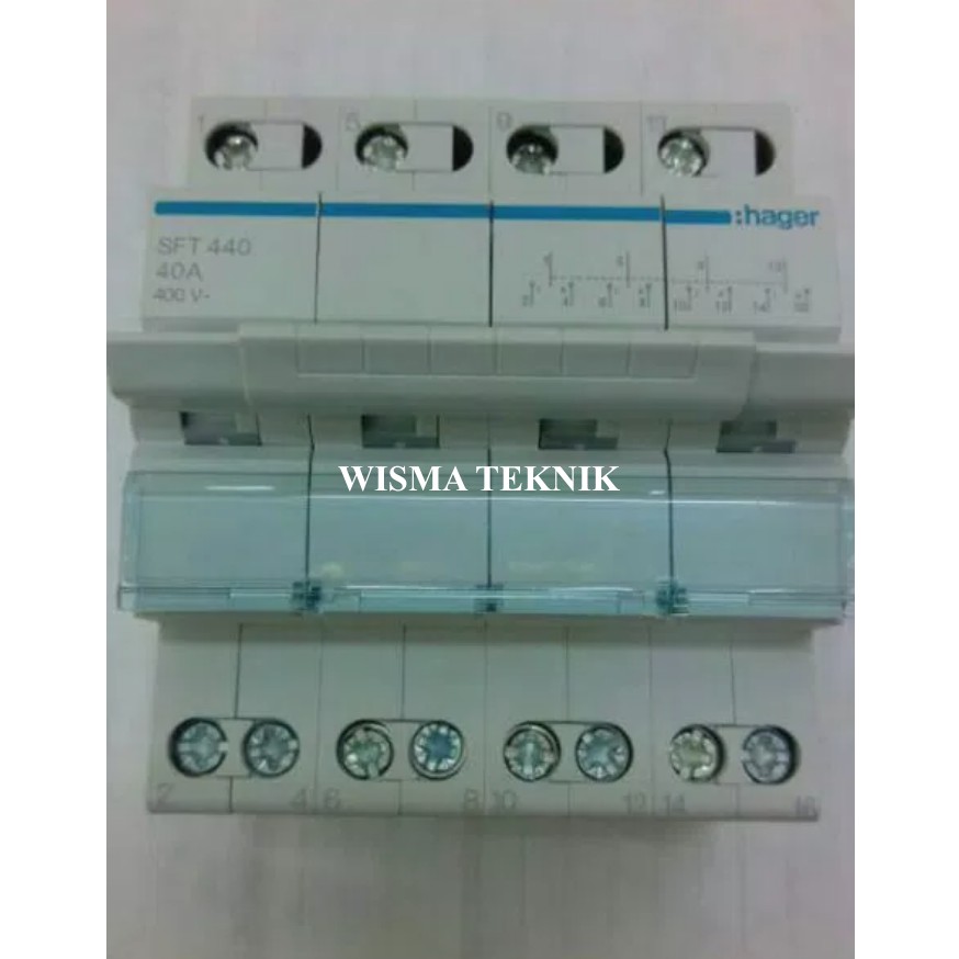 Jual COS/CHANGE OVER SWITCH/OHM SAKLAR HAGER 4P 40A TYPE SFT440 ...