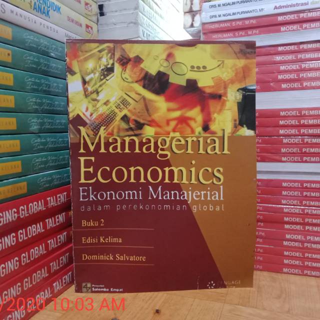 Jual BUKU 2 EDISI KELIMA -MANAGERIAL ECONOMICS - EKONOMI MANAJERIAL ...