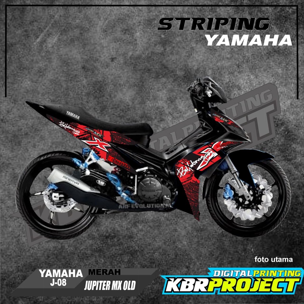 Jual [COD] Stiker JUPITER striping JUPITER MX OLD motor YAMAHA motor