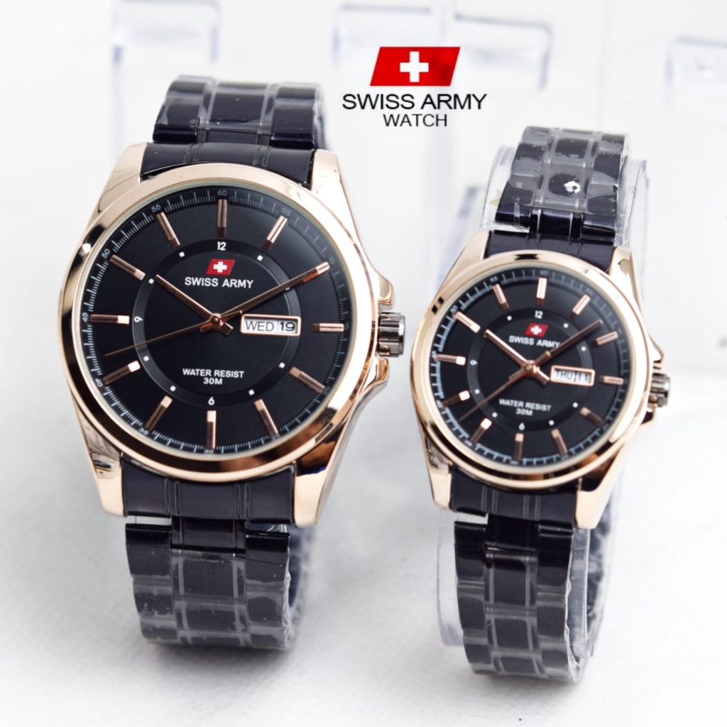 Couple Model Jam Swiss Army Rantai Jam Couple Swiss Army Jual