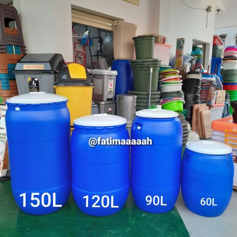 Jual Tong Air Tong Air Kran Green Leaf 60 90 120 150 Liter Wadah Penampung Air Shopee 2242