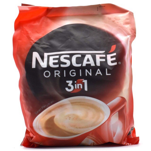 Jual KOPI NESCAFE 3 IN 1 ORIGINAL ISI 30 BUNGKUS 525 GRAM KOPI SUSU