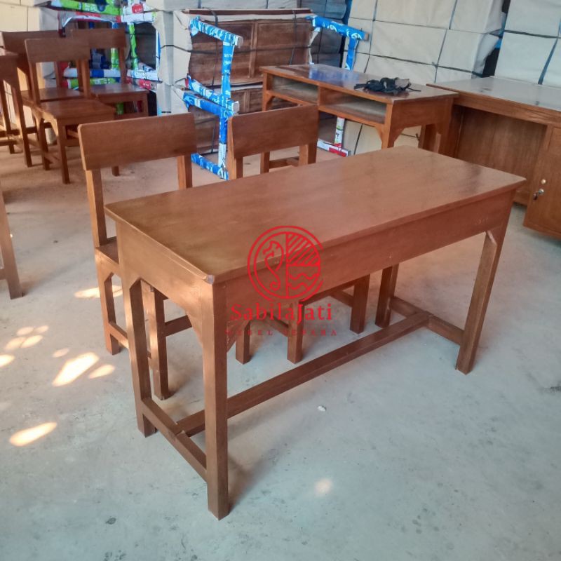 Jual 1 Set Meja Kursi Siswa Sekolah SD, SMP, SMA | Shopee Indonesia