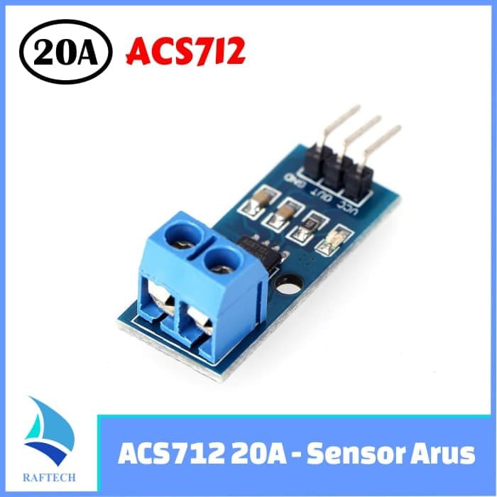 Jual Acs712 20 Ac Dc Sensor Arus Acs 712 20a Hall Current Sensor