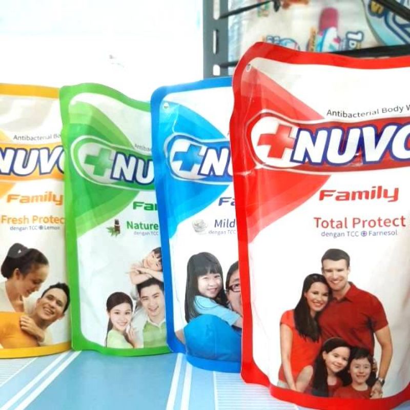 Jual nuvo body wash 450ml / Nuvo Antibacterial Body Wash Care Protect