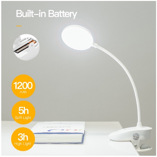 Jual Table Lamp Touch On/off Switch 3 Modes Clip lamp Eye Protection ...