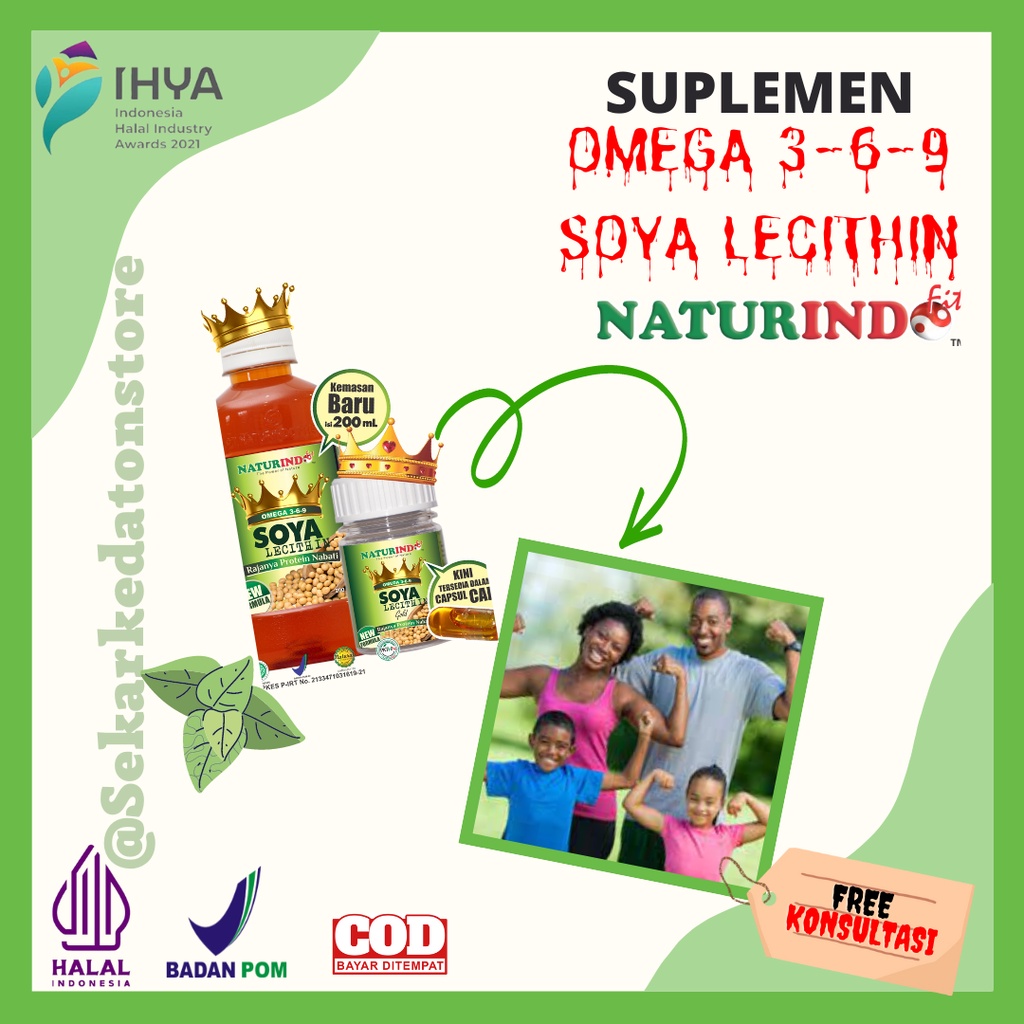 Jual Naturindo Herbal Omega Soya Liq Dan Kapsul Obat Penggemuk Badan Vitamin Daya Tahan Tubuh 1429