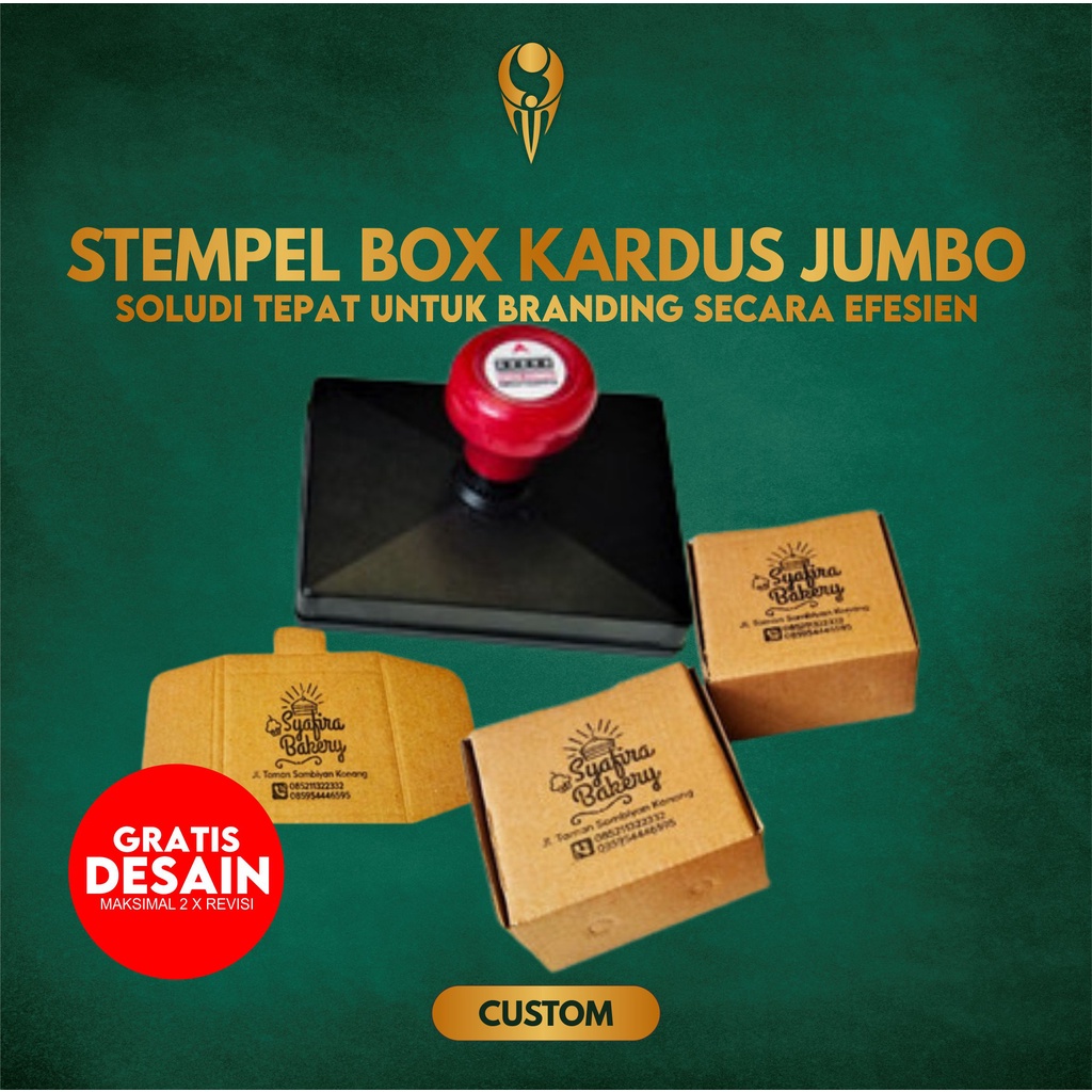 Jual STEMPEL BOX KARDUS JUMBO - SOLDIMPRO | Shopee Indonesia