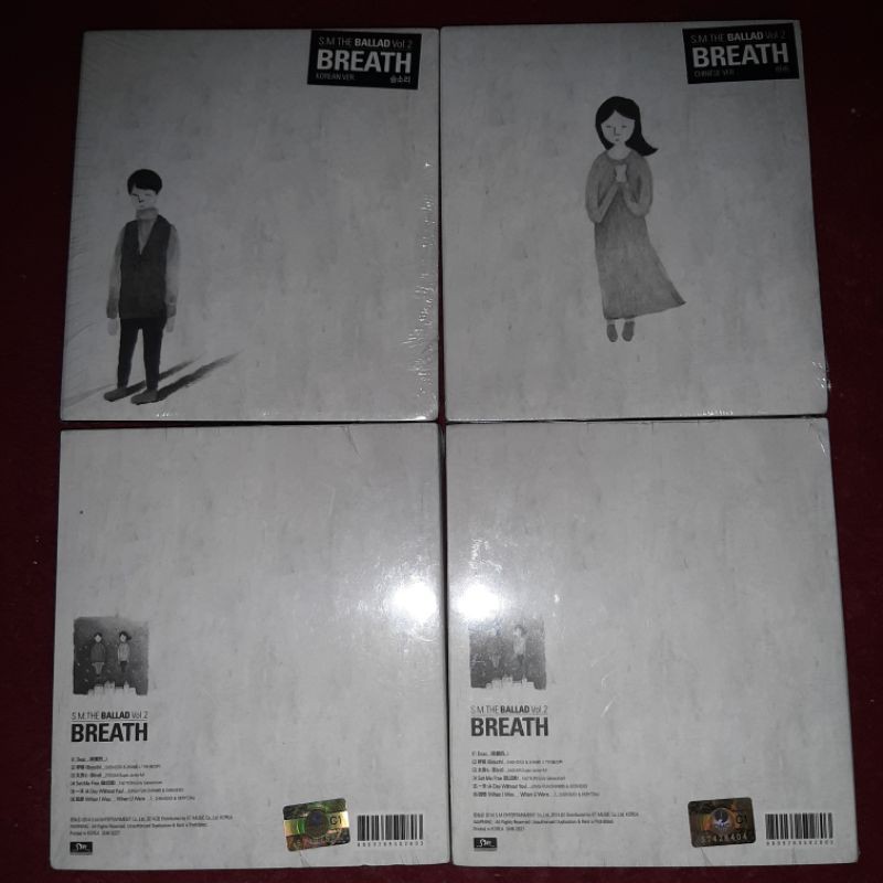 SM Ballad Breath Album set kpop sale CD