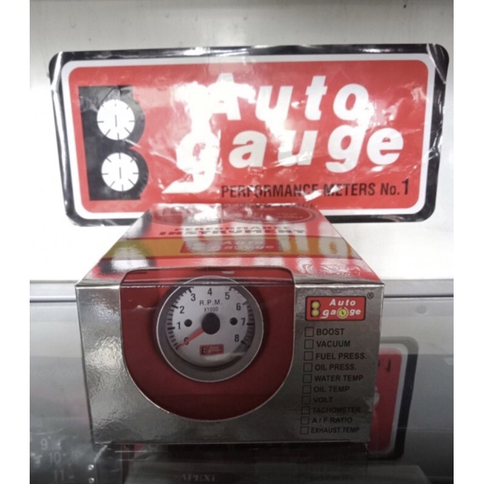 Jual Autogauge RPM Gauge Meter Clear 2 inch | Shopee Indonesia